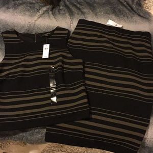 2 Piece Banana Republic top and skirt